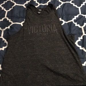 Victoria’s sport tank with open back
